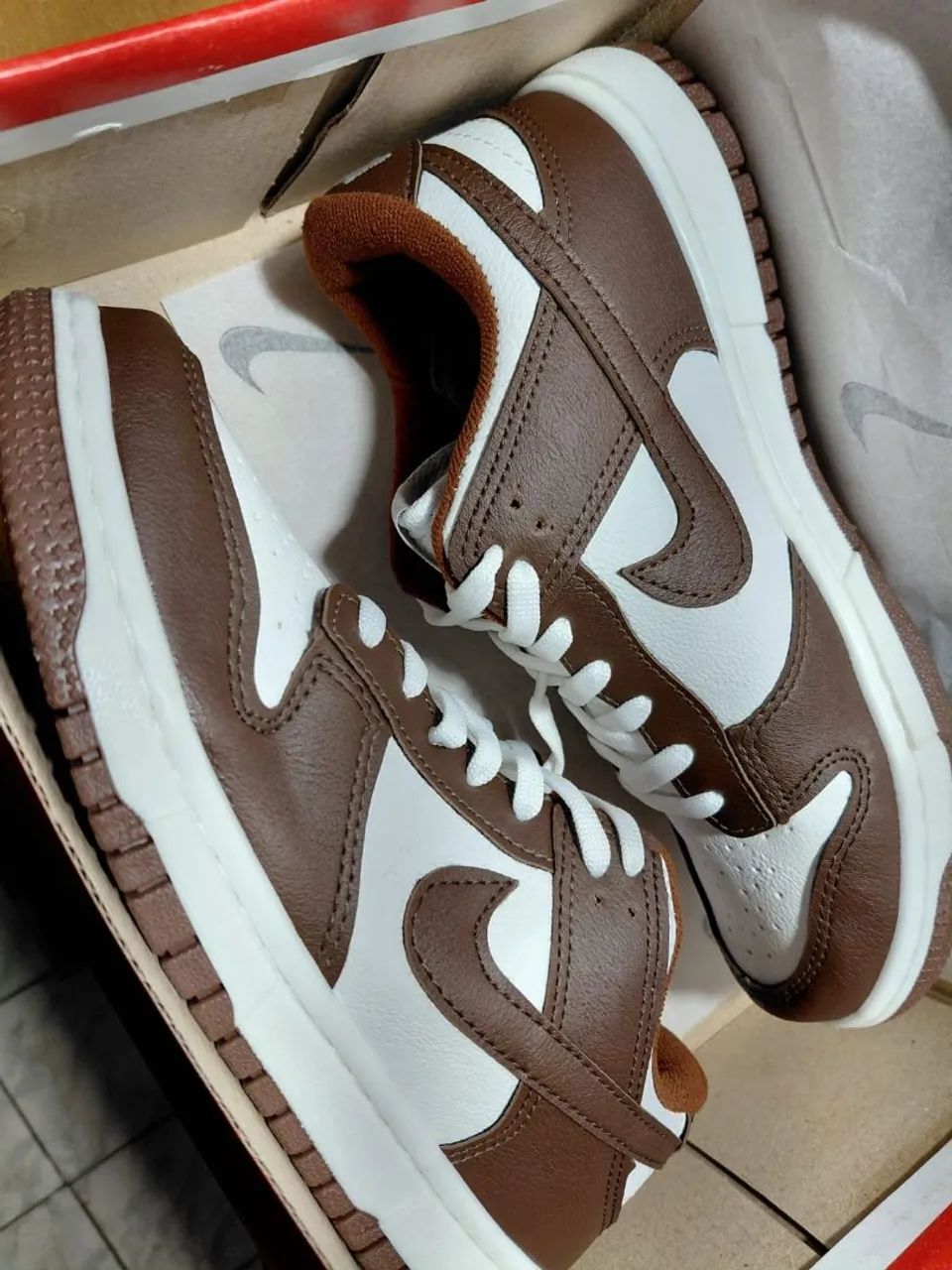 Nike Dunk Marrom  - Foto 4