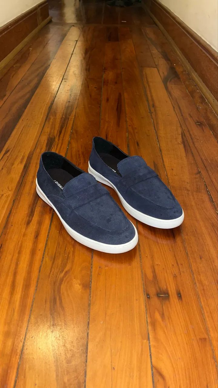 Mocassim Loafer Dudalina Azul