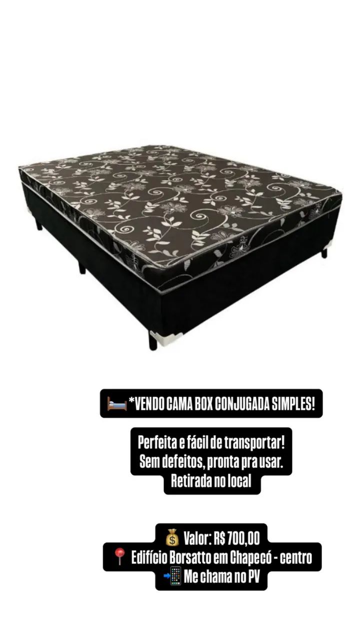 VENDO CAMA BOX CONJUGADA SIMPLES!