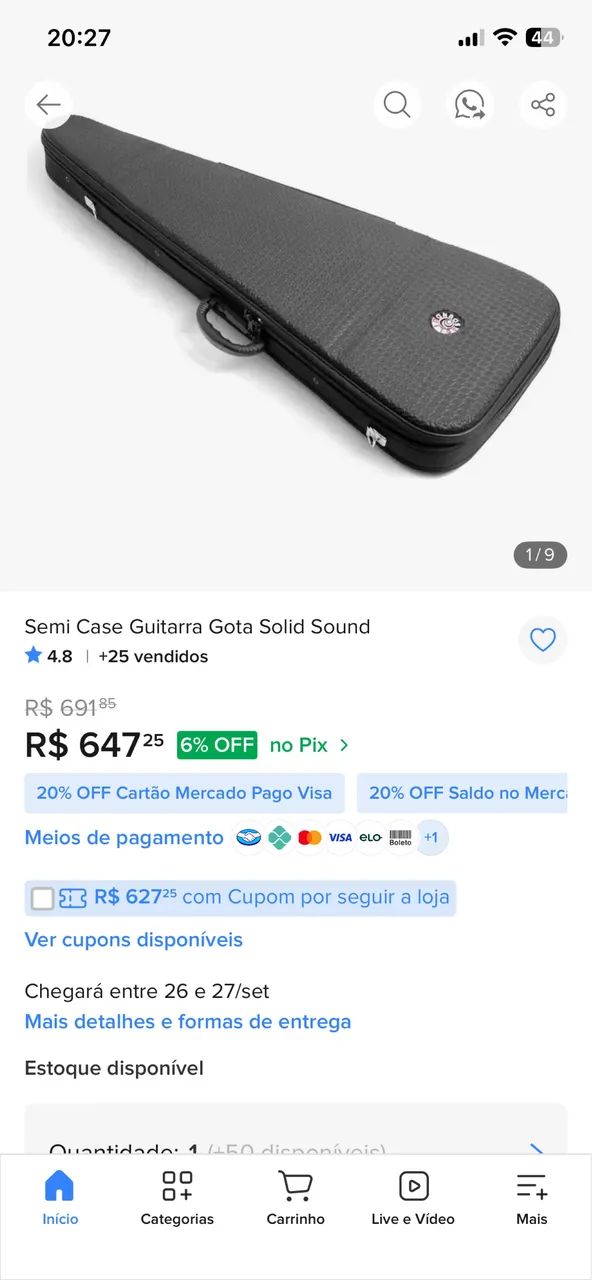 Case para contra baixo luxo - Foto 2