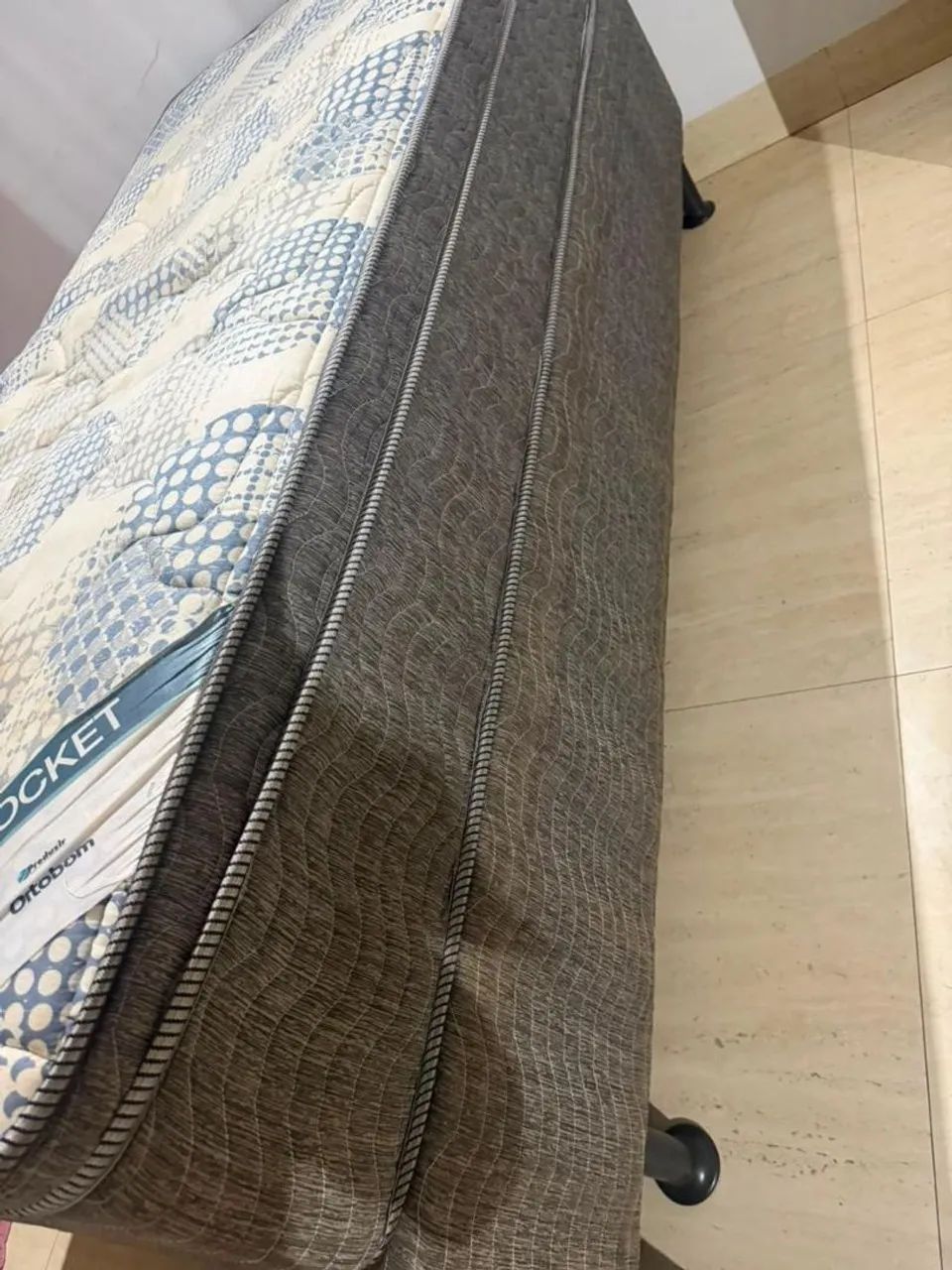 CAMA BOX SOLTEIRO MOLAS ENSACADAS - FAÇO ENTREGA. - Foto 3