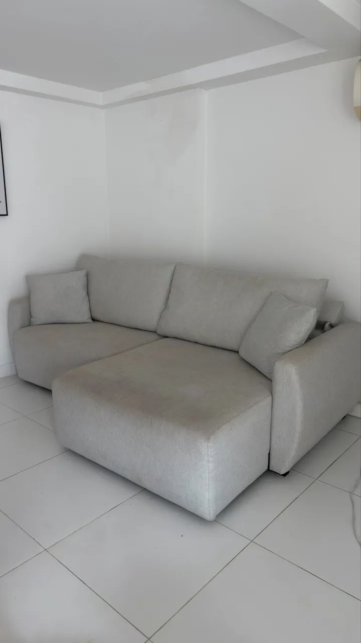 Sofá 3 lugares retrátil - lar e casa  - Foto 2