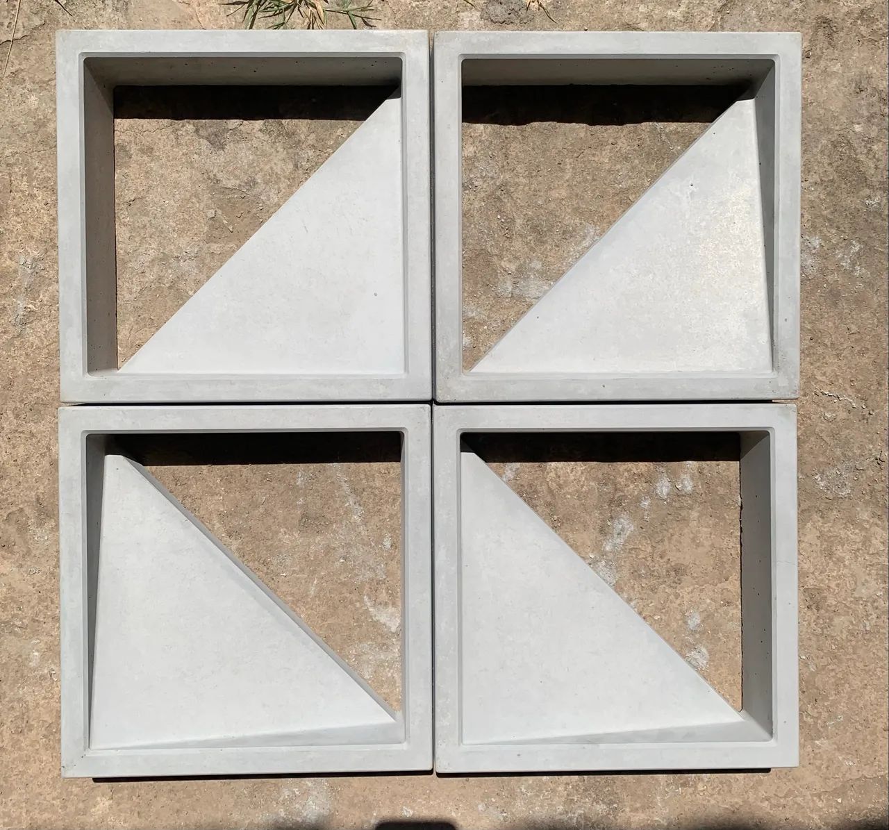 Bloco de concreto decorativo 30x30 Triangular  - Foto 5