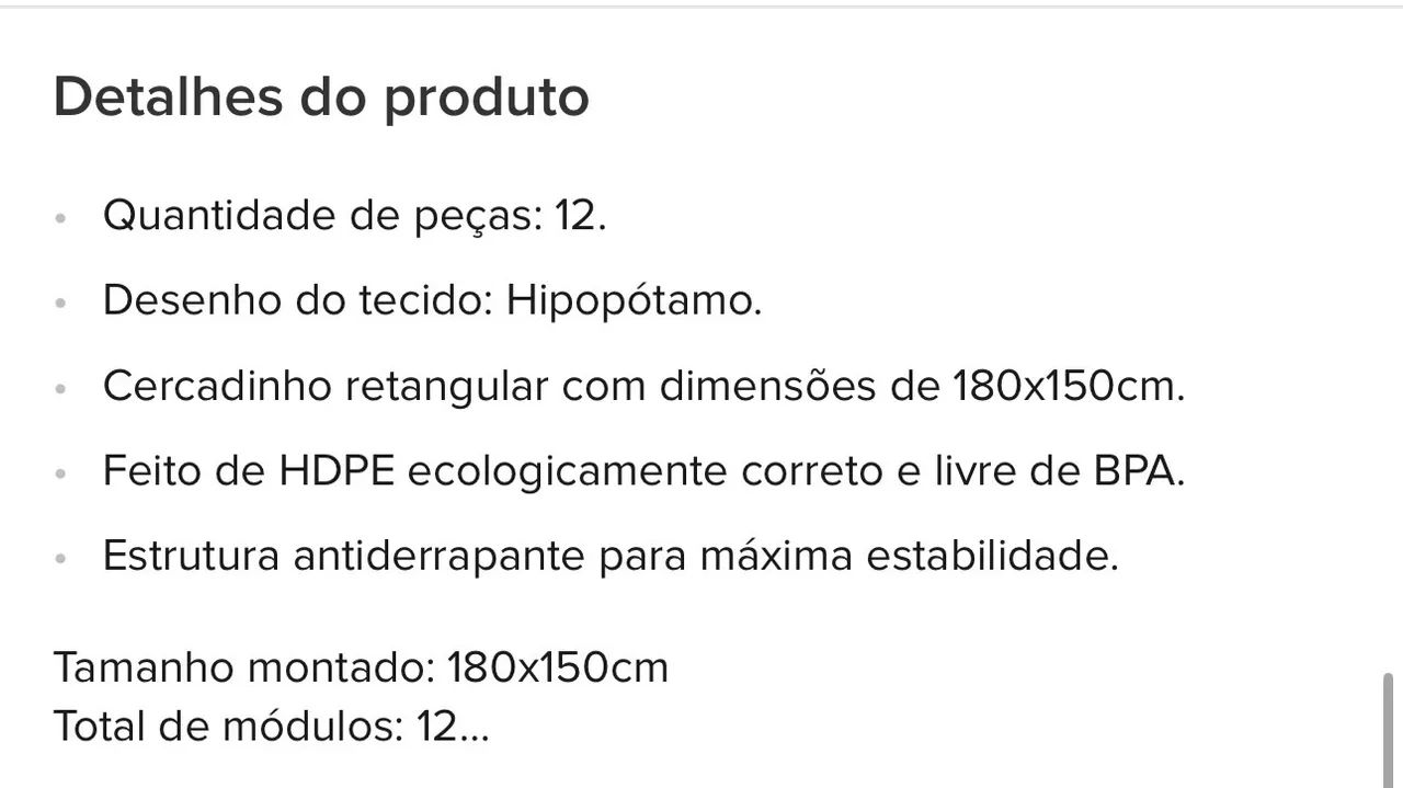 Cercado de Bebê Resistente  - Foto 3