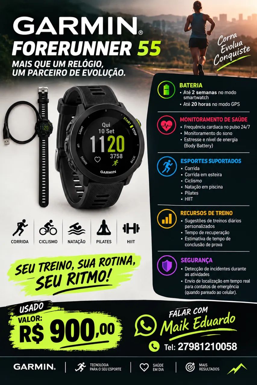 GARMIN. FORERUNNER 55 usado