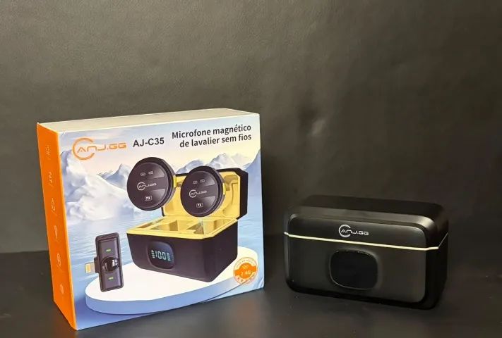 Microfone de Lapela Sem Fio - Para iphone - Foto 4