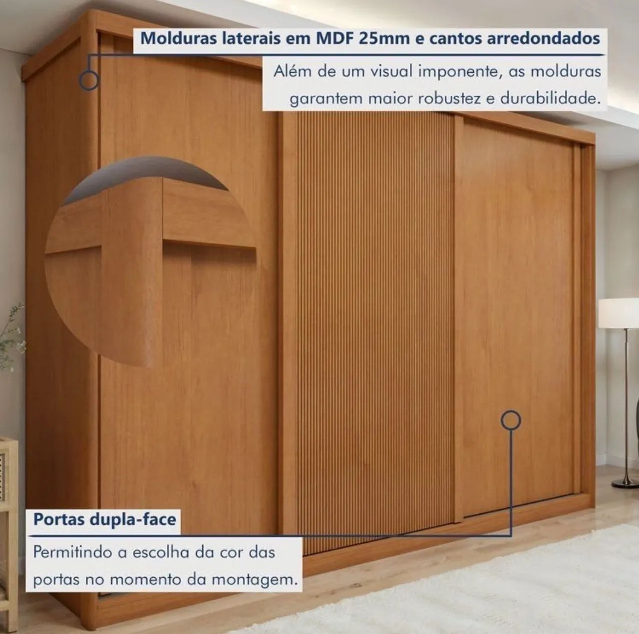 Guarda-roupa casal 270 cm  - Foto 4