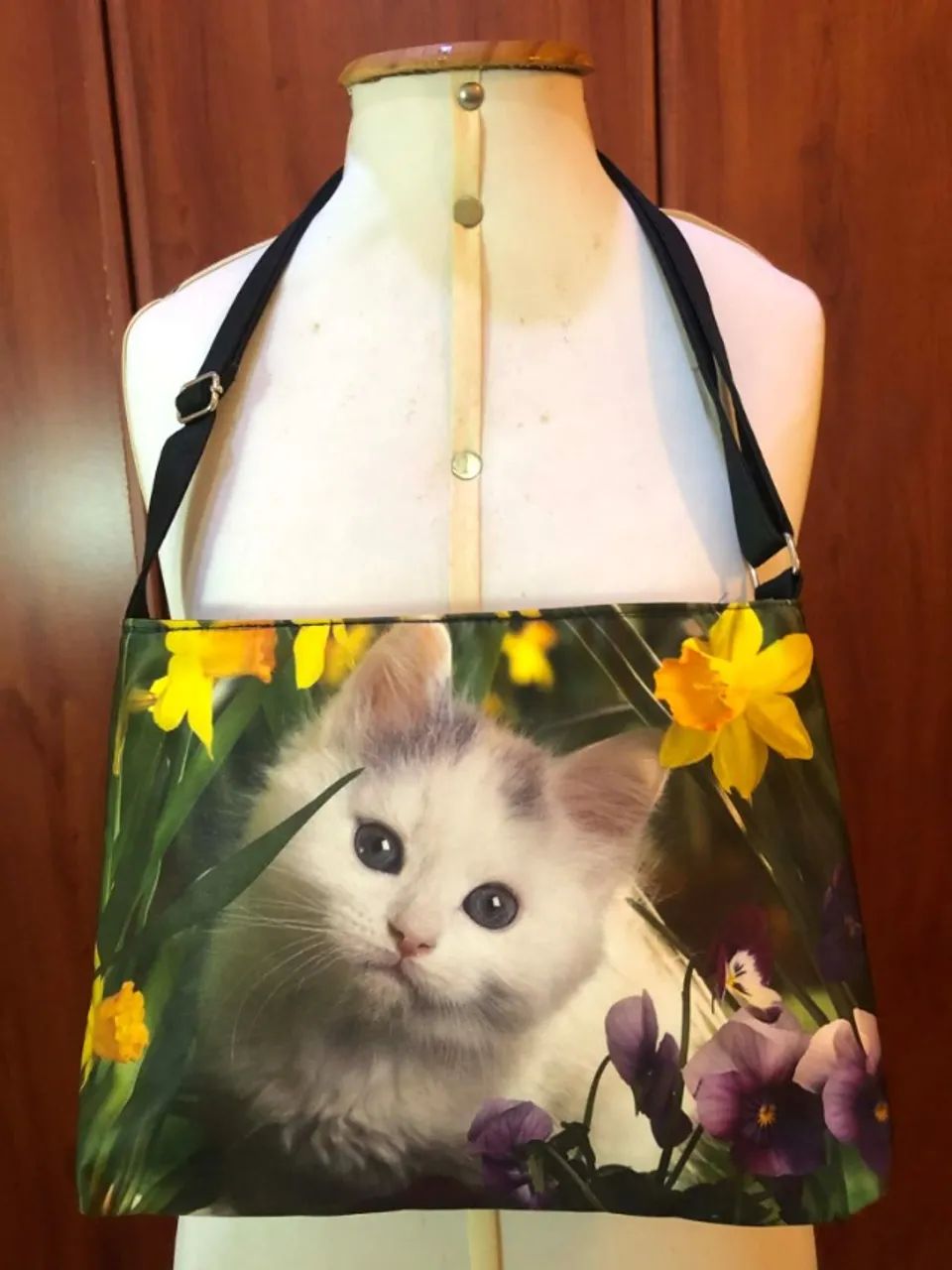 Bolsa Estampa Gatinho Importado - Foto 3