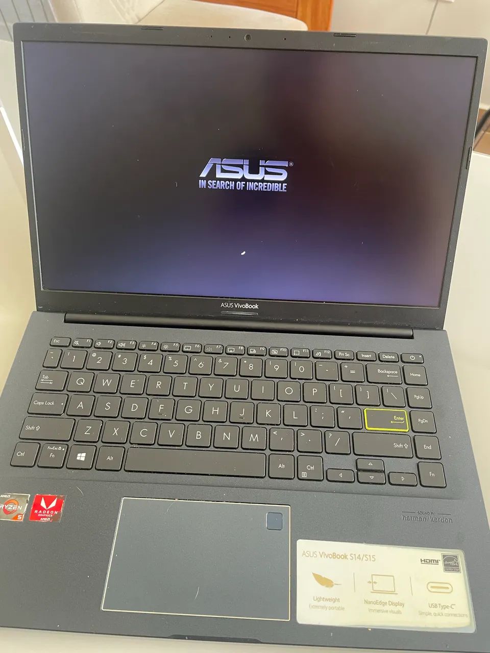 Vendo notebook Notebook ASUS VivoBook 14 - Ryzen 5, 8 GB RAM e SSD - Foto 3