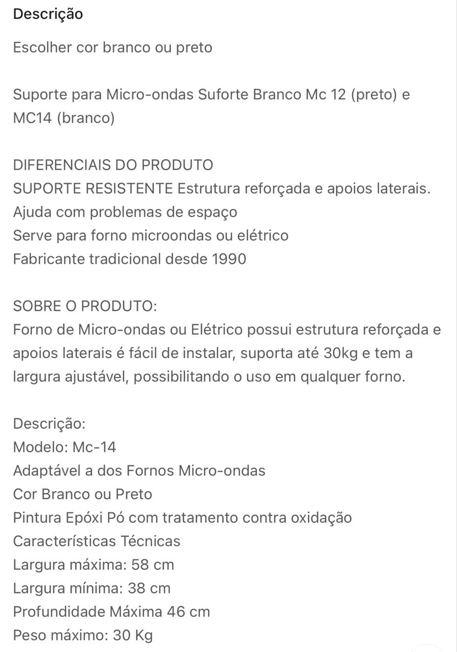 Suporte para microondas  - Foto 4