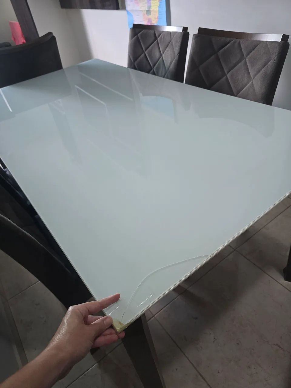 ABAIXEI O PREÇO PRA VENDER LOGO! Mesa de jantar grande 6 lugares retangular  - Foto 4