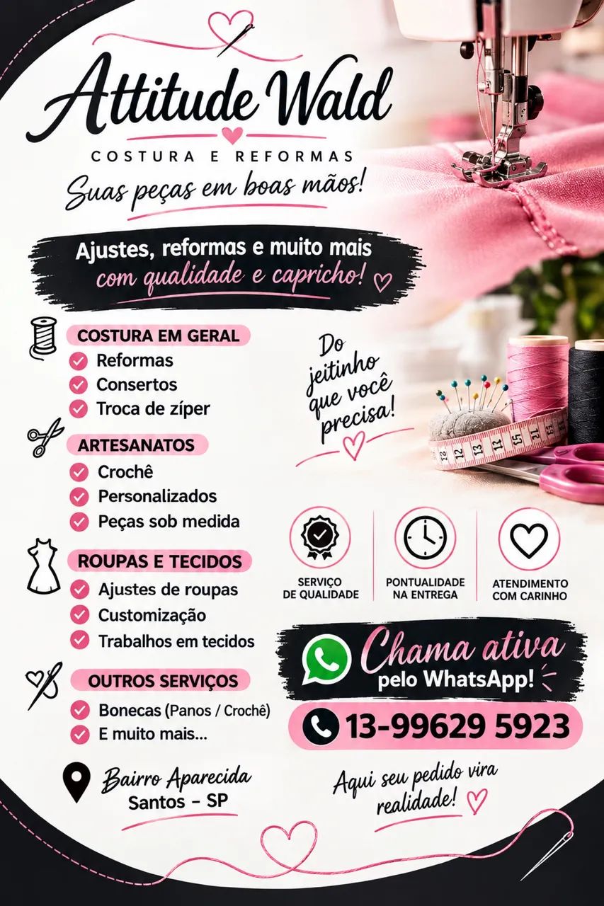 Costureira - Ajustes, reformas e muito mais 