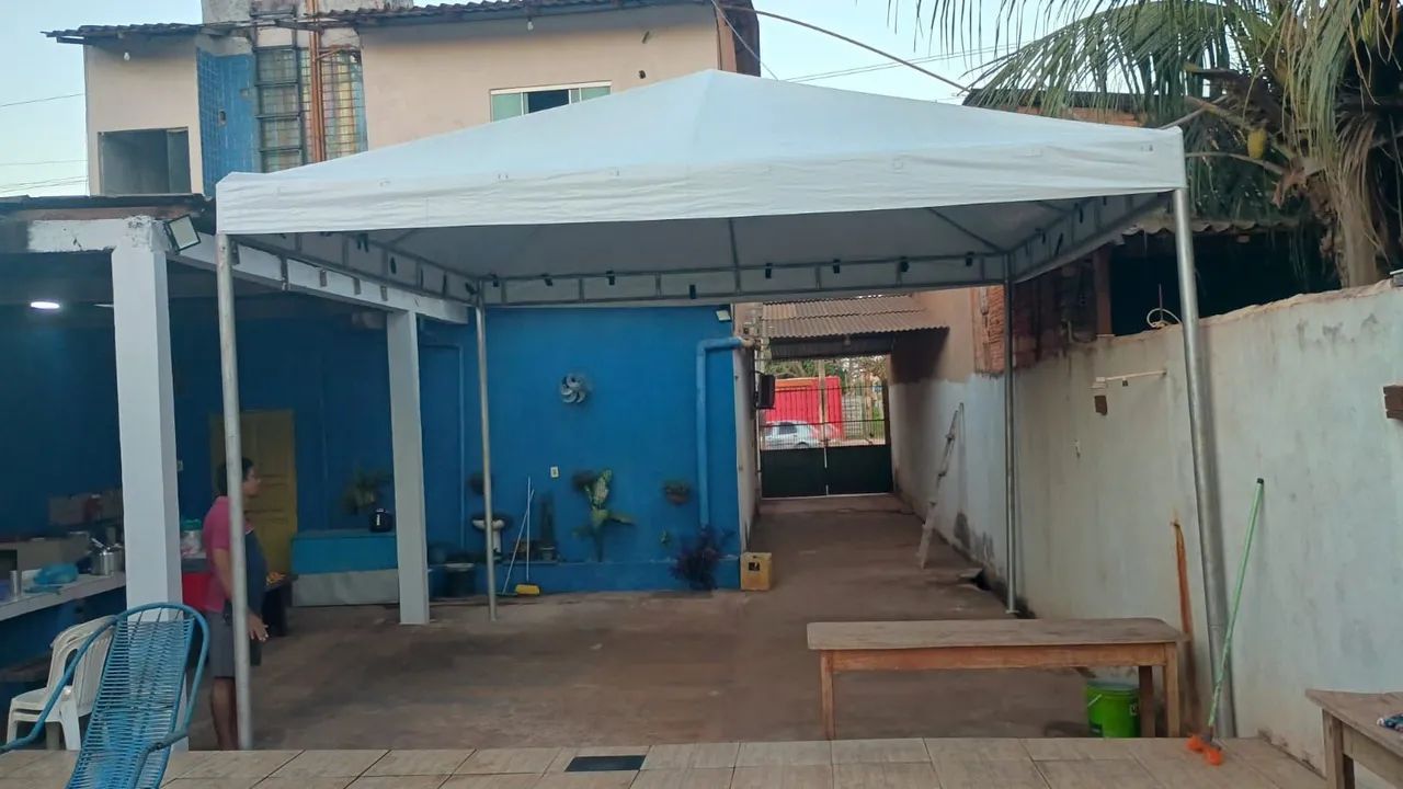 Tenda 5x5 estrutura de ferro