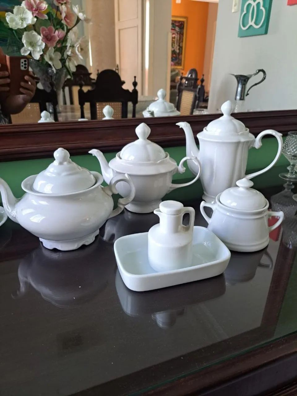 Conjunto de Bules antigo  com 6 peças 