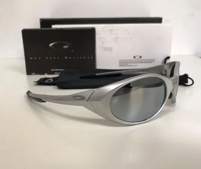 óculos de sol oakley eye jacket silver shark - Foto 2