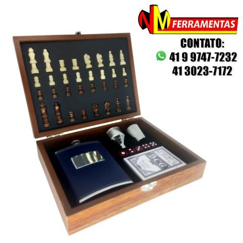 Kit Cantil Dosador + Jogo Xadrez + Baralho Ll82386 Nm Ferr