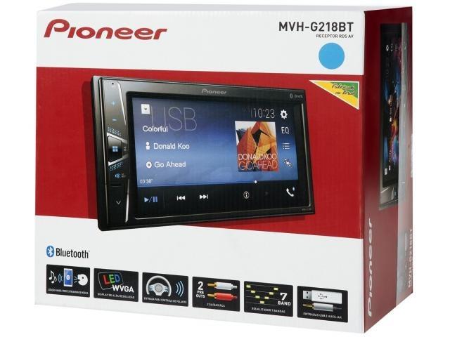 Central multimidia Pioneer 2din MVH G218BT Dvd Lancamento 2019 1 ano de garantia Entregamo - Foto 3
