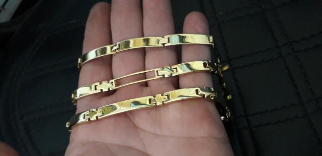 Pulseira moeda 7mm não oxida - Foto 6