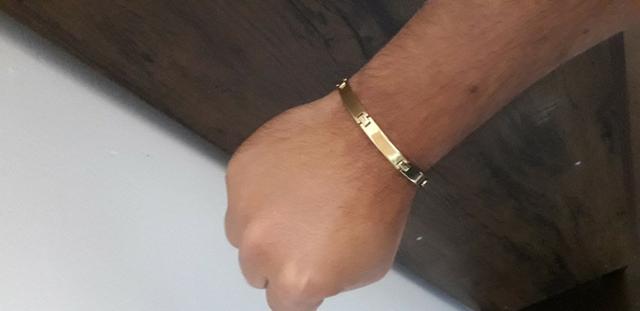 Pulseira moeda 7mm não oxida - Foto 5
