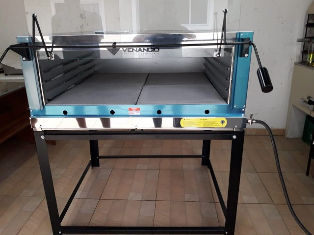 Forno lastro a gás com infra vermelho Firiv-110 Med interna 95x95 (novo) Alecs