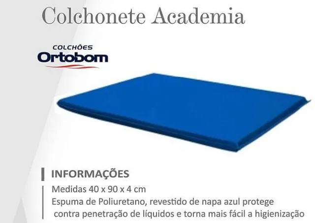 Sala escritório academia colchão Ortobom colchonete academia