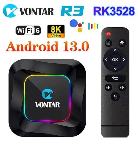 Android 10.0 TV Box 4GB / 32GB, Dual WiFi 2.4GHz/5GHz Bluetooth 5.0 6K  Ultra HD/ 3D/ H.265 Ethernet with Mini Wireless Backlit Keyboard