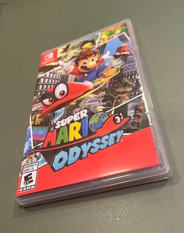 NS Super Mario Odyssey Edição Padrão Nintendo Switch Carta De Jogo Físico