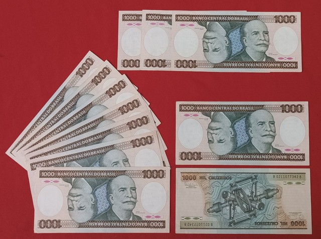 Cédula antiga de coleção. 1000 Cruzeiros / 1 Barão. R$ 20,00 cada. 