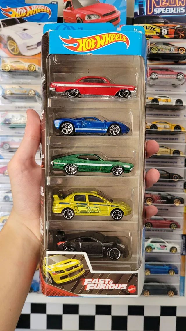 Carrinho Pack De 5 Hot Wheels - Velozes E Furiosos- Raro