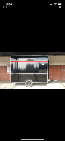 trailer lanche 3mtx2mt  emplacado em acm preto pronta entrega