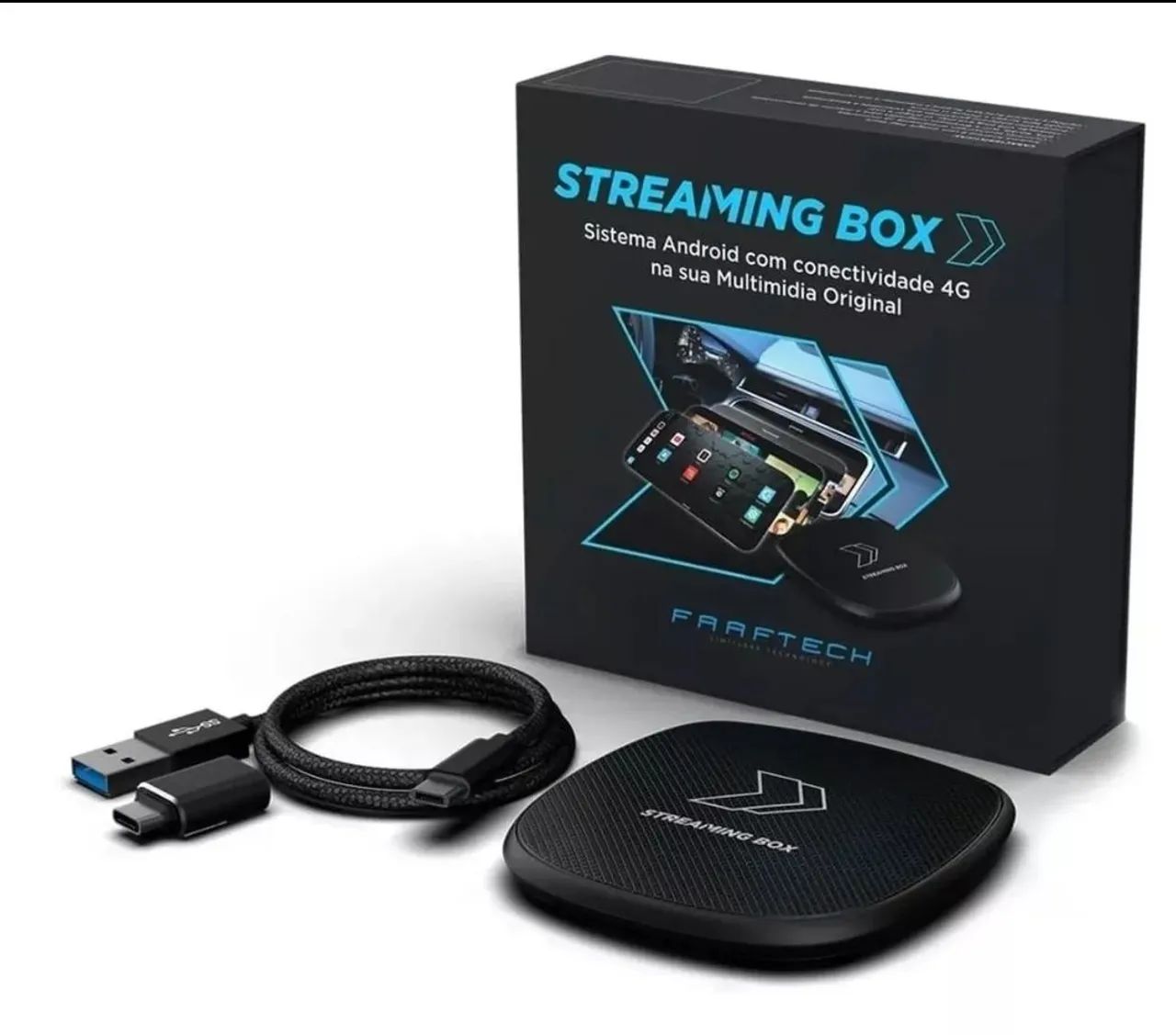 Faaftech Streaming box 4G para carros sistema carplay
