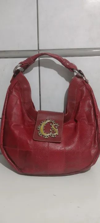 Bolsa Saco de couro Carmen Steffens 
