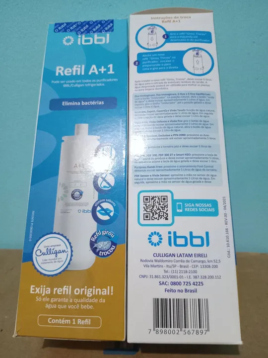 Refil para Purificador de Água IBBL A+1 - Original!