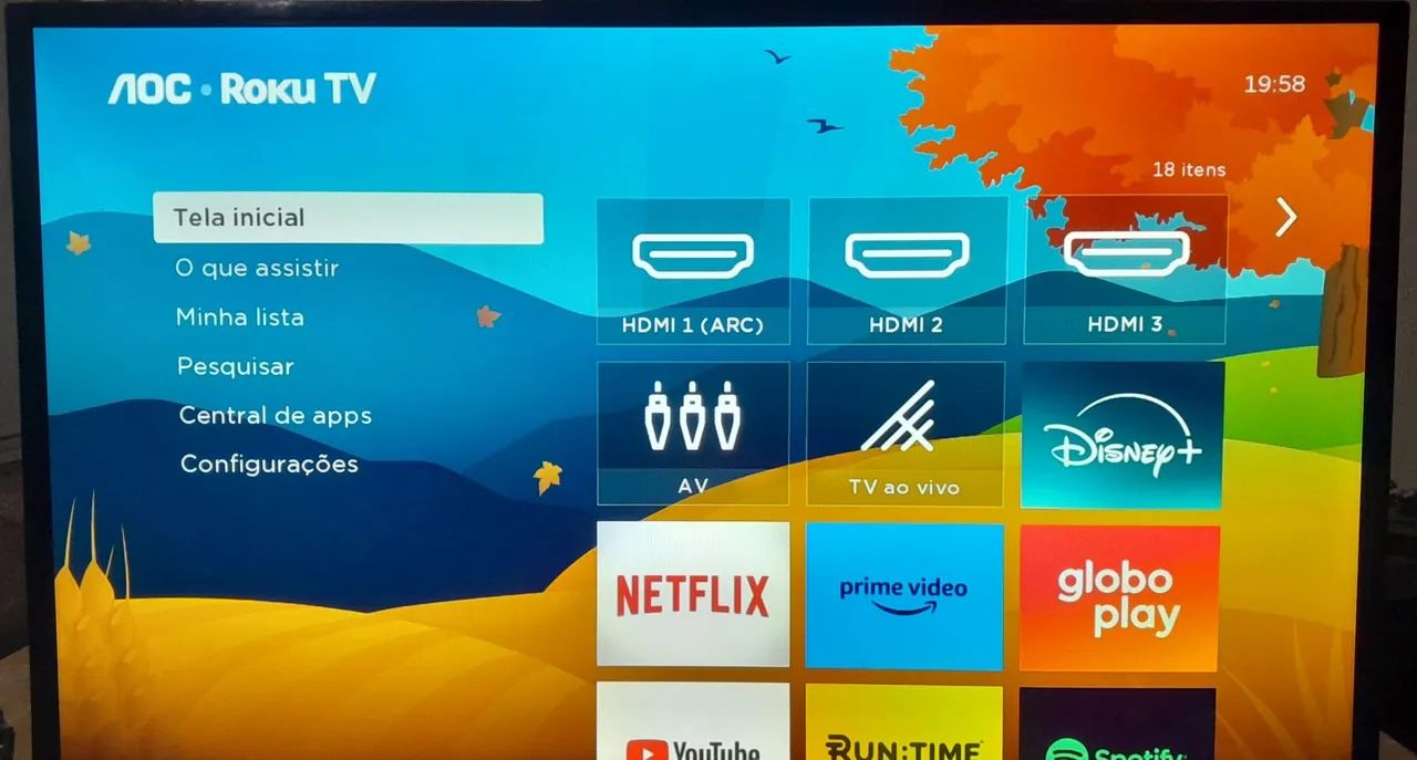 Smart tv AOC ROKU 43 polegadas. 