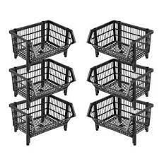 Cesto Empilhavel Preto - Novos direto da fabrica- zap 71- *