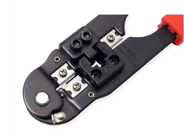 Alicate de Crimpar RJ45 Cabo de Rede Crimpador com Decapador 8p8c - Foto 2