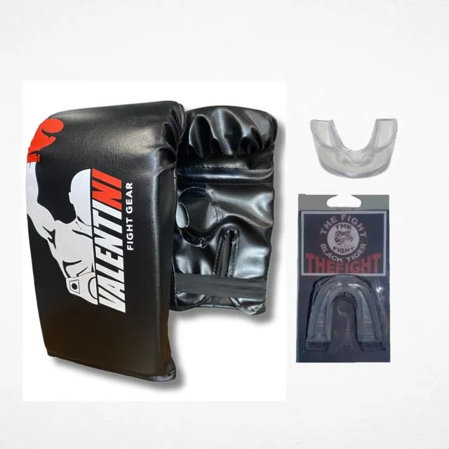 Luva bate saco+protetor bucal 