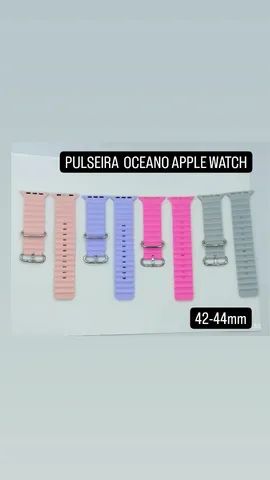Paulseira oceano Apple Watch W8 Ultra Iwo etc - Foto 4