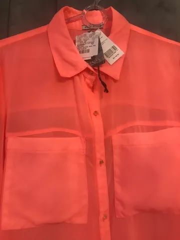Camisa neon mangas longas NOVA - Foto 3