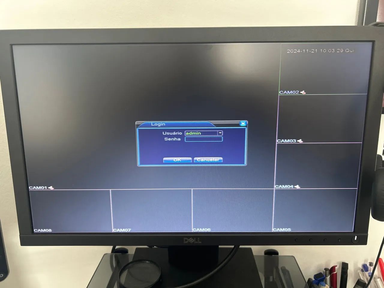 Kit DVR 8 canais com 3 câmeras  - Foto 3