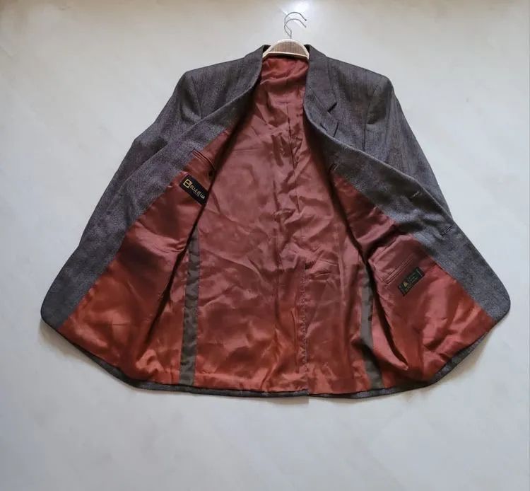 blazer lã cinza elle et lui tam 50 - Foto 3
