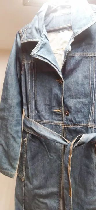 Jaqueta sobretudo feminino jeans M. - Foto 4