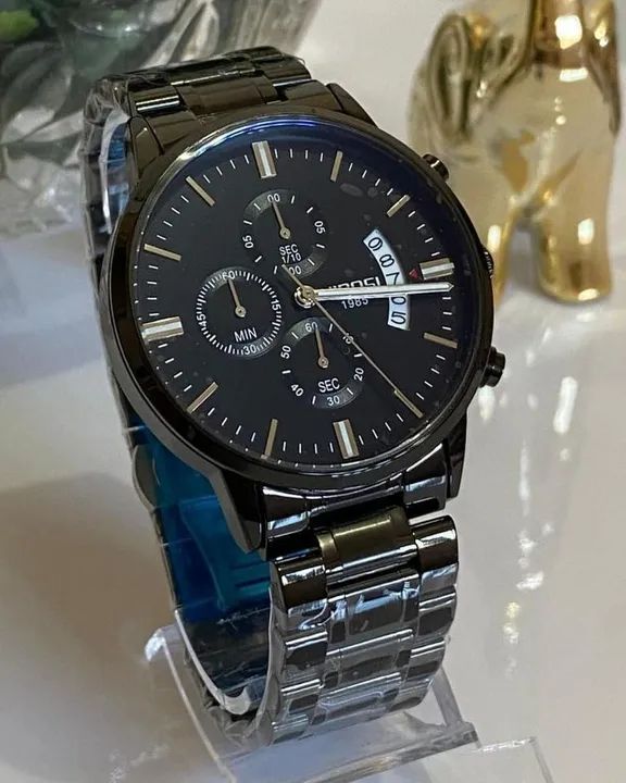 Relógio ORIGINAL Nibosi/design de luxo/vidro safira/aço /cronógrafos funcionais - Foto 2