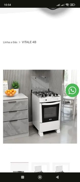 FOGÃO 4 BOCAS NOVO AUTOMÁTICO  - Foto 2