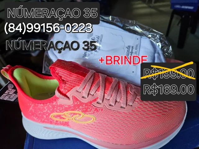 PROMOÇÃO TÊNIS OLYMPIKUS ESPORTIVO BRAVO  FEMININO  ORIGINAL-R$169.00 AVISTA. 