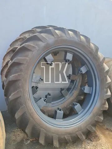 cod.712 - Par de pneus finos 12-4/36 GoodYear - TK Tratores Nova Andradina - MS  - Foto 2