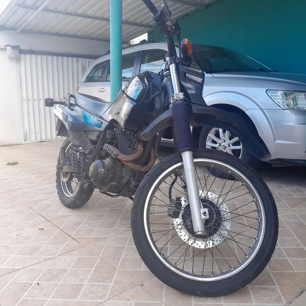 Yamaha XT600E troco carro antigo - Foto 4