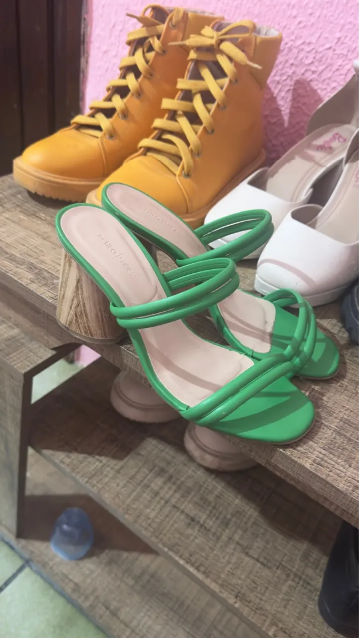 Tamanco Verde Boho Shoes