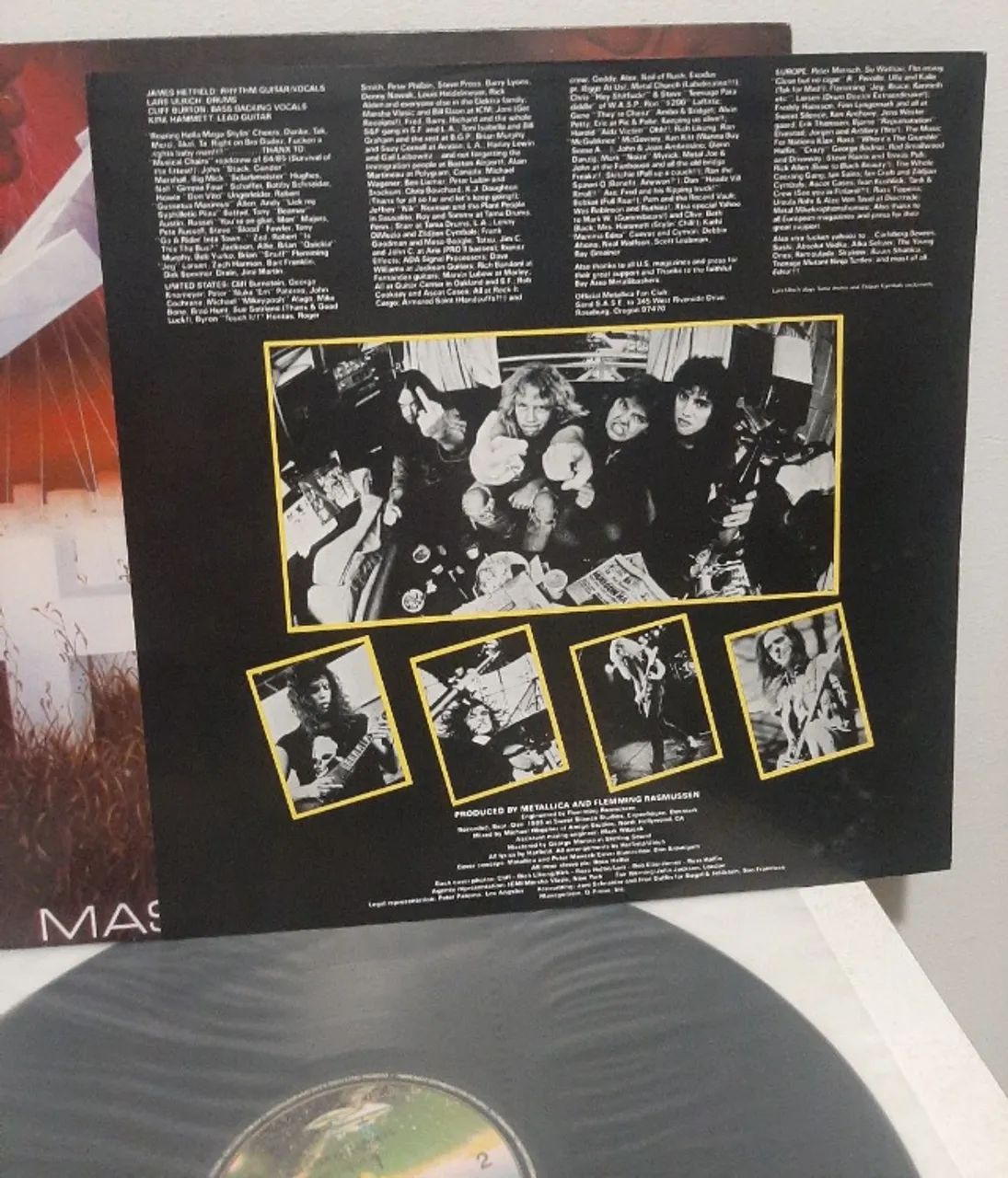 LP Disco de Vinil Metallica Master of Puppets Nacional Vertigo C/ Encarte - Foto 3