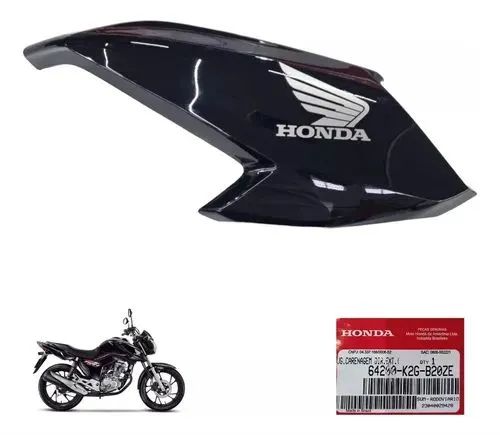 1x Asa Do Tanque Direita  Fan 160 até 2024 Preto